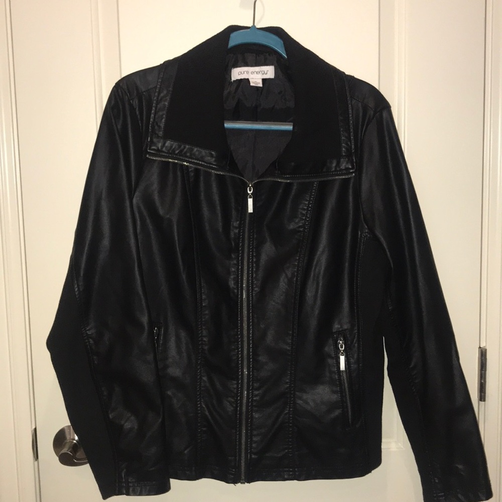 Pleather Moto Jacket